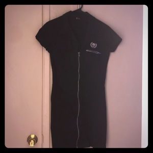 Adeline Street Pinstripe Goth Dress